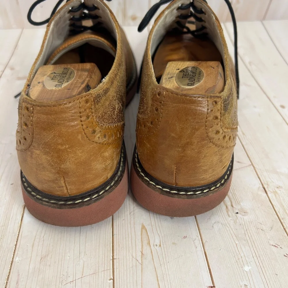 Cole Haan Saddle Stripe Lace Mens Shoe Brown‎ Leather